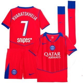 Kvaratskhelia PSG 25/26 Third Kids Kit