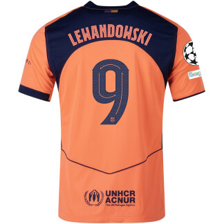 Lewandowski Barcelona 25/26 UCL Third Jersey