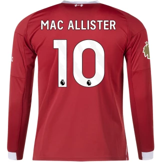 Mac Allister Liverpool 25/26 Home Long Sleeve Jersey