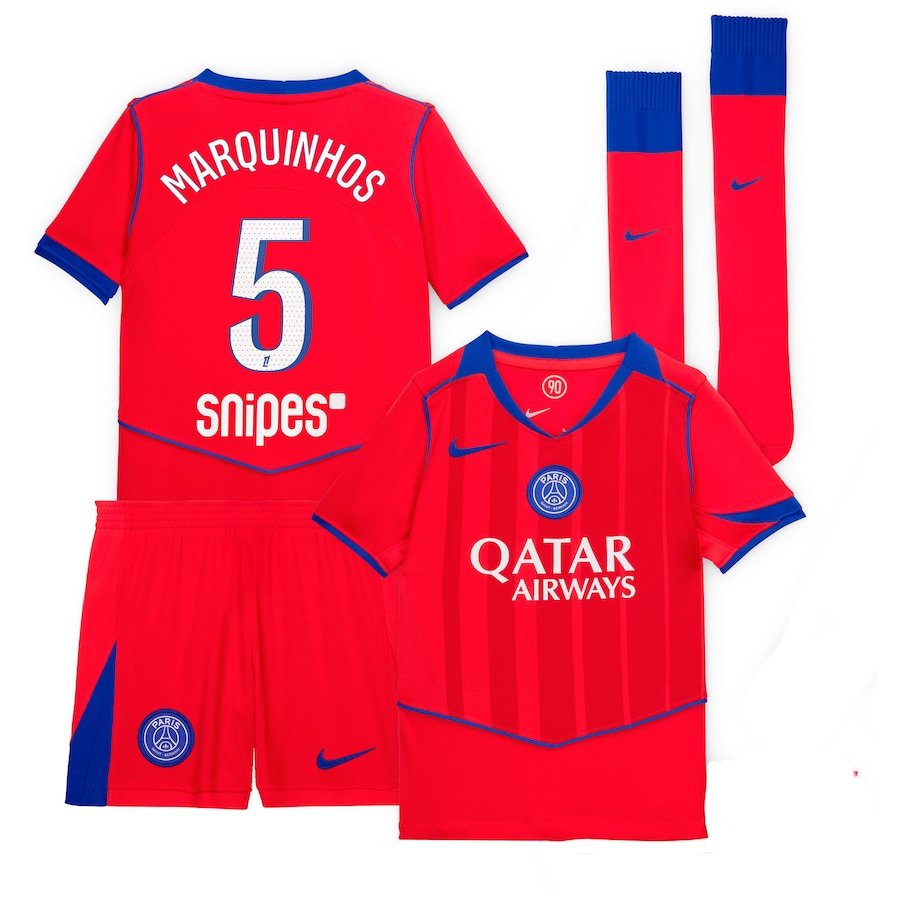 Marquinhos PSG 2526 Third Kids Kit