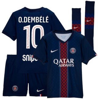 O. Dembélé PSG 25/26 Home Kids Kit