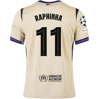 Raphinha Barcelona 25/26 UCL Away Jersey