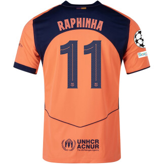 Raphinha Barcelona 25/26 UCL Third Jersey