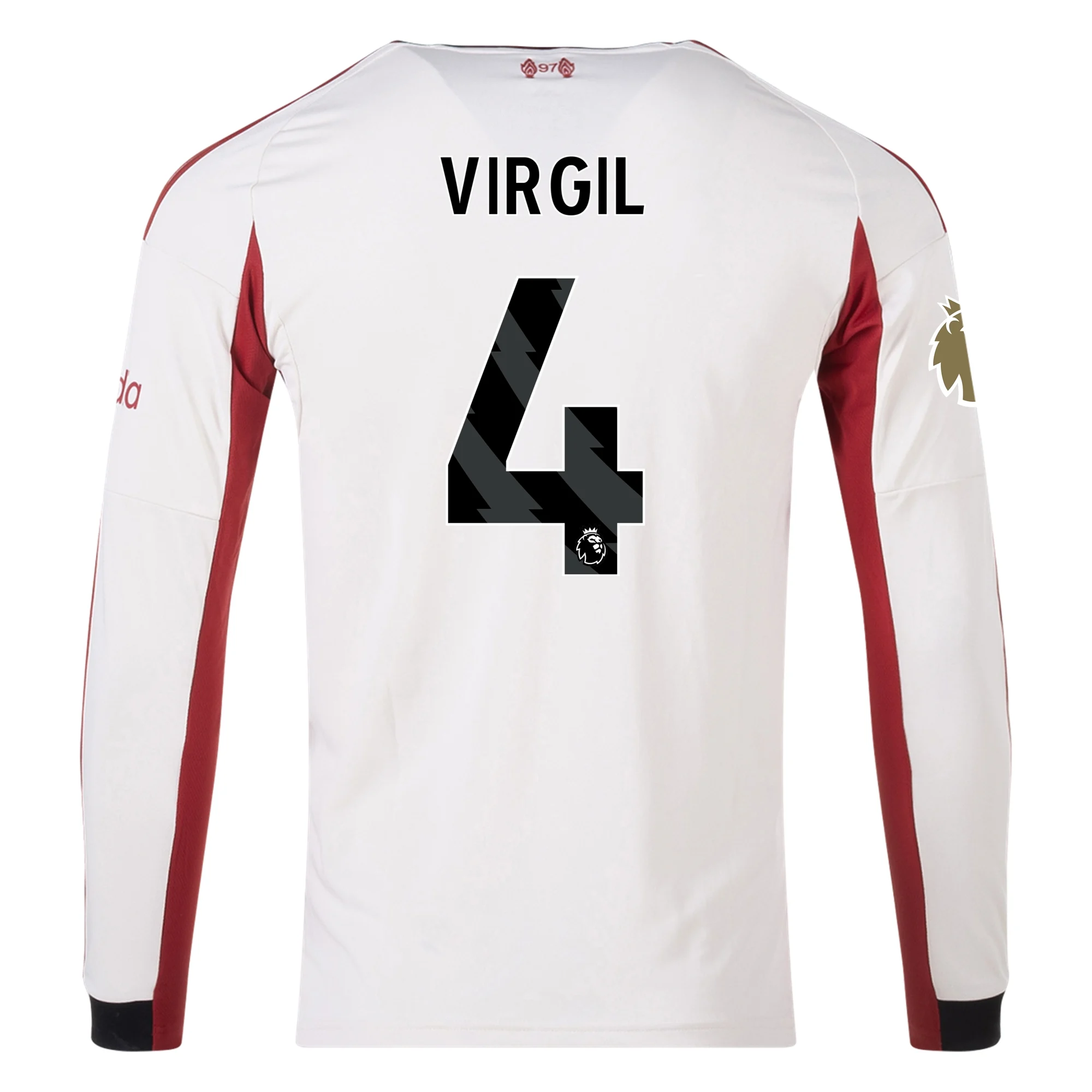 Virgil Liverpool 2526 Away Long Sleeve Jersey