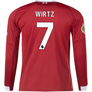 Wirtz Liverpool 25/26 Home Long Sleeve Jersey
