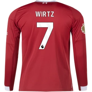 Wirtz Liverpool 25/26 Home Long Sleeve Jersey