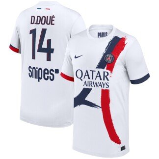 D. Doué PSG 25/26 Away Jersey