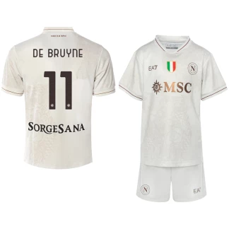 De Bruyne SSC Napoli 25/26 Away Kids Kit