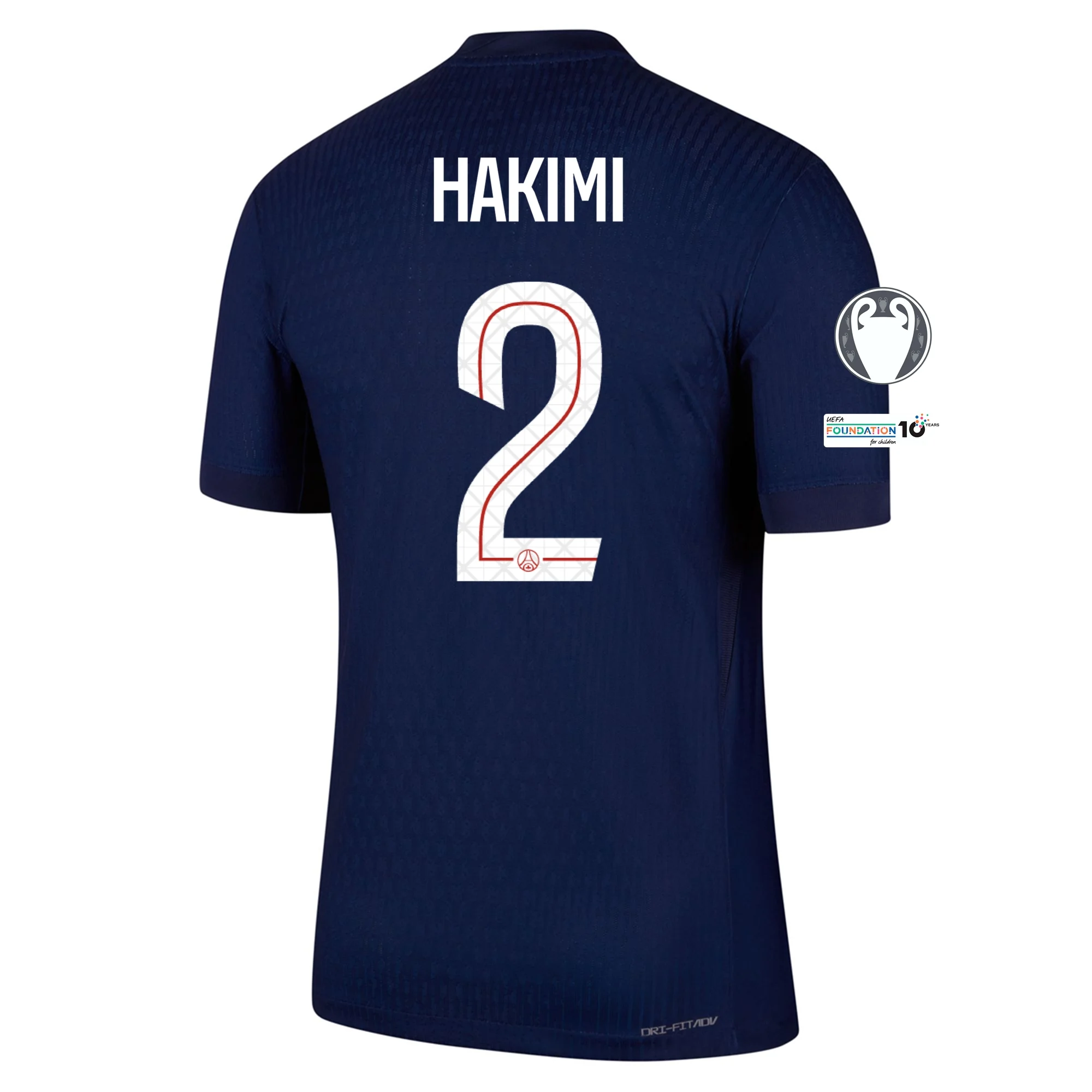 Flocage Officiel Hakimi PSG Home UCL 2021/2022 - Neuf, Sans Emballage