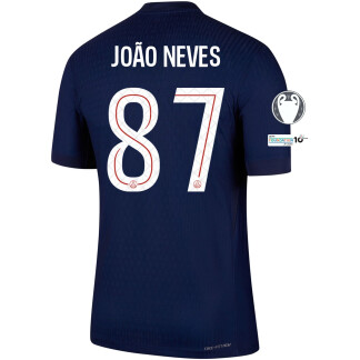 João Neves PSG 25/26 Authentic UCL Home Jersey