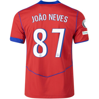 João Neves PSG 25/26 UCL Third Jersey
