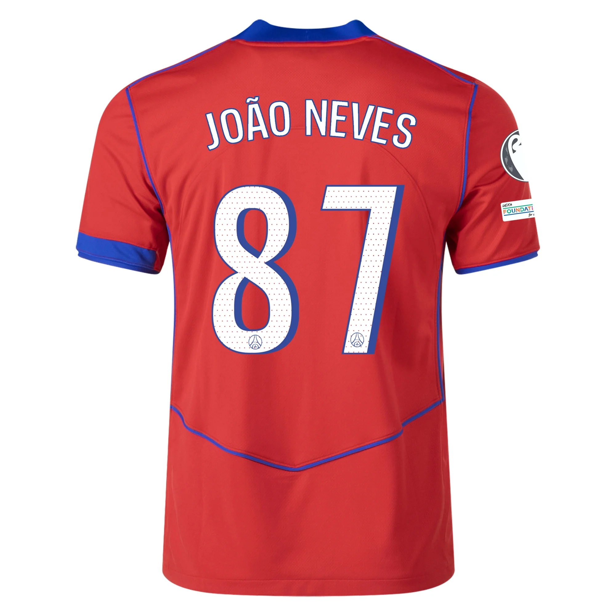 João Neves PSG 25/26 UCL Third Jersey - SoccerArmor -