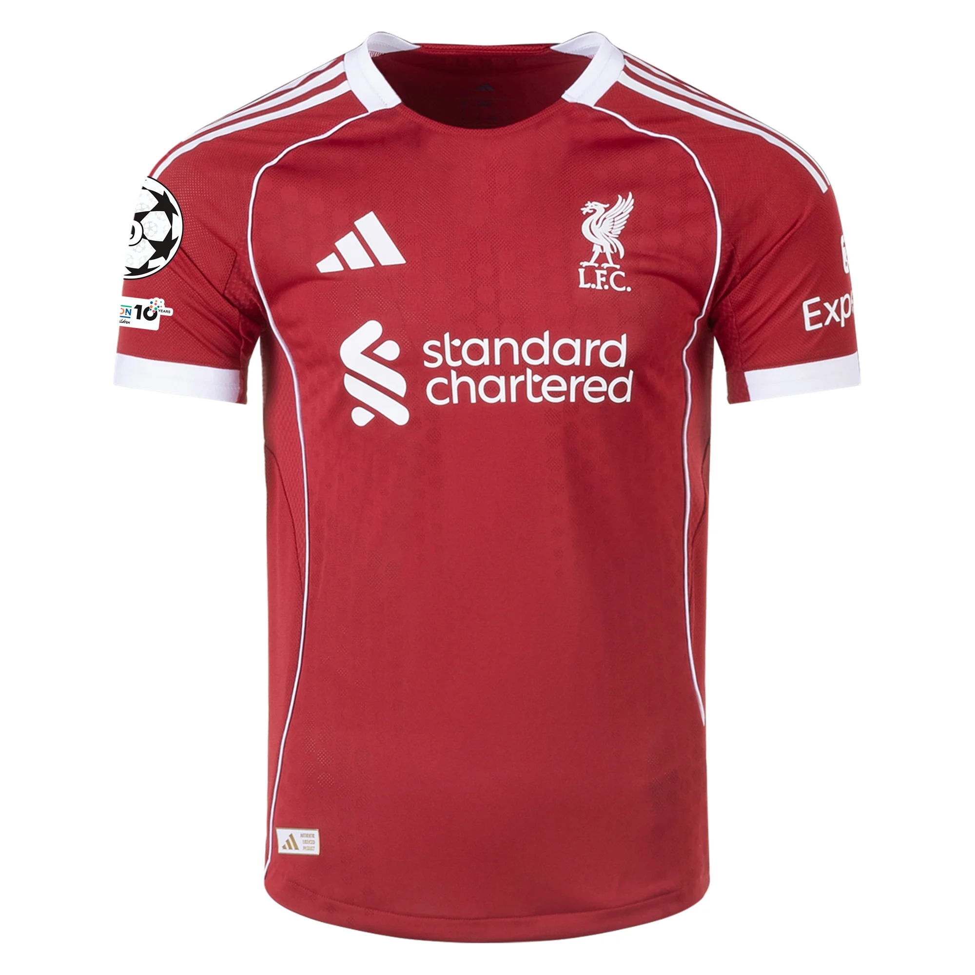 Liverpool 2526 UCL Authentic Home Jersey