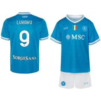 Lukaku SSC Napoli 25/26 Home Kids Kit