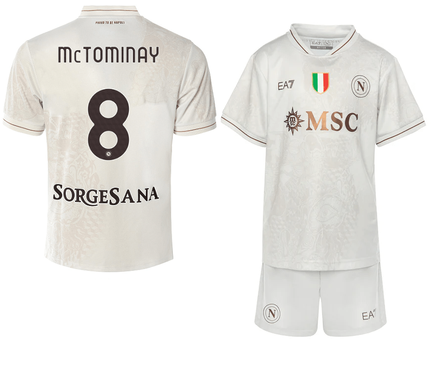 McTominay SSC Napoli 2526 Away Kids Kit