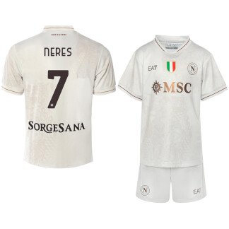 De Bruyne SSC Napoli 25/26 Away Kids Kit - SoccerArmor -