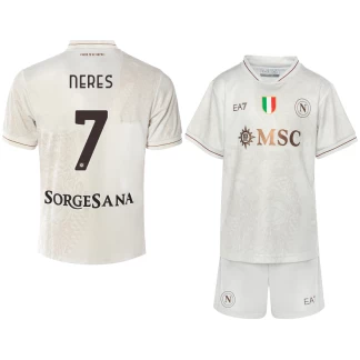 Neres SSC Napoli 25/26 Away Kids Kit