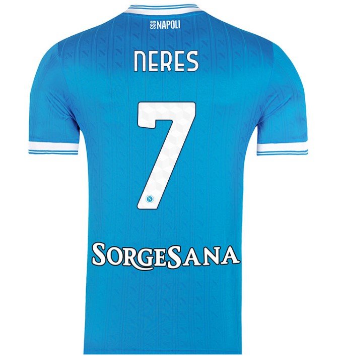 Neres SSC Napoli 25/26 Home Match Jersey - SoccerArmor -