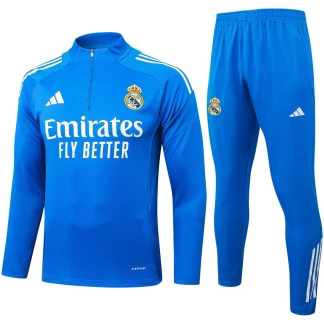 Real Madrid 25/26 Kids Royal Blue Training Tracksuit
