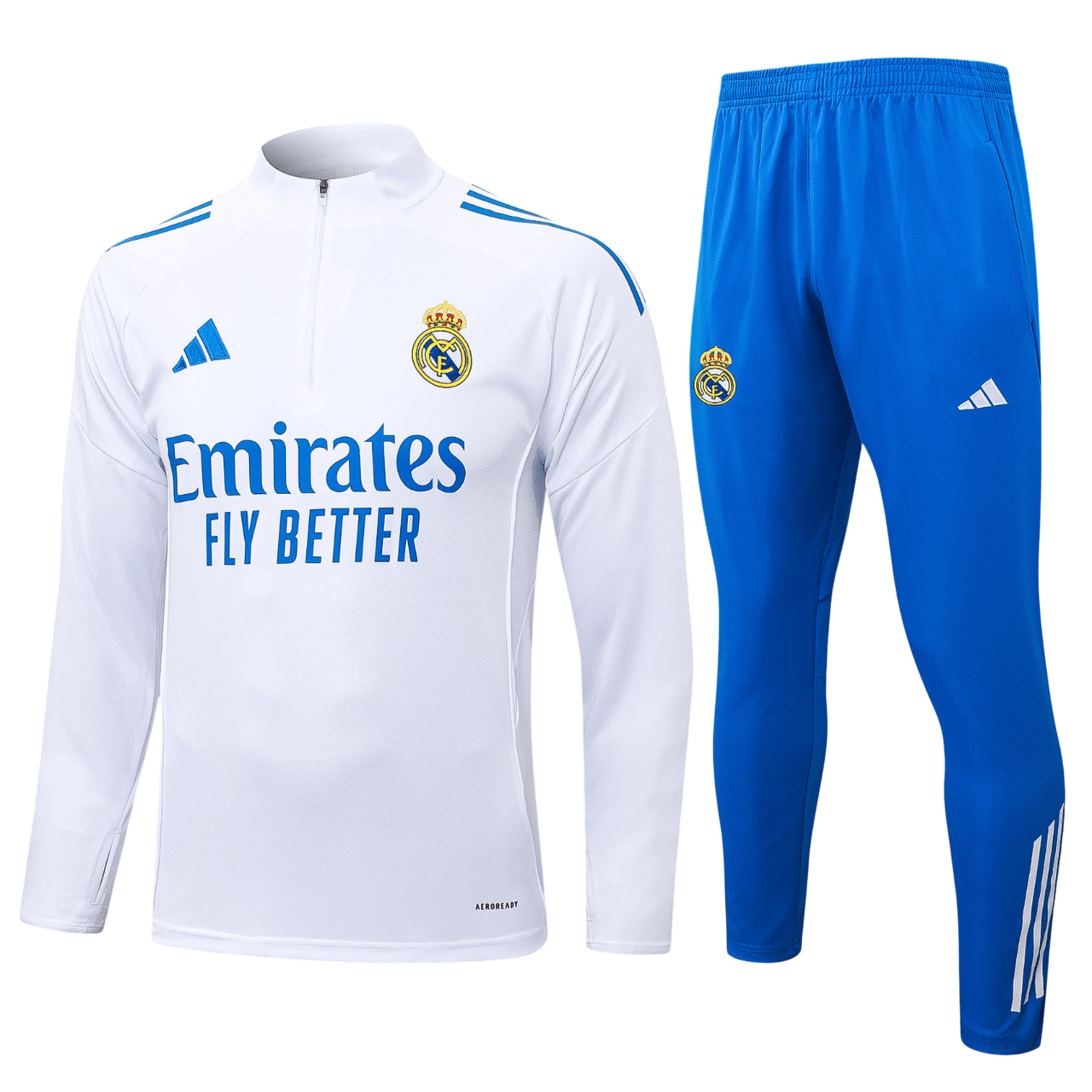Real Madrid 2526 Kids White Training Tracksuit-