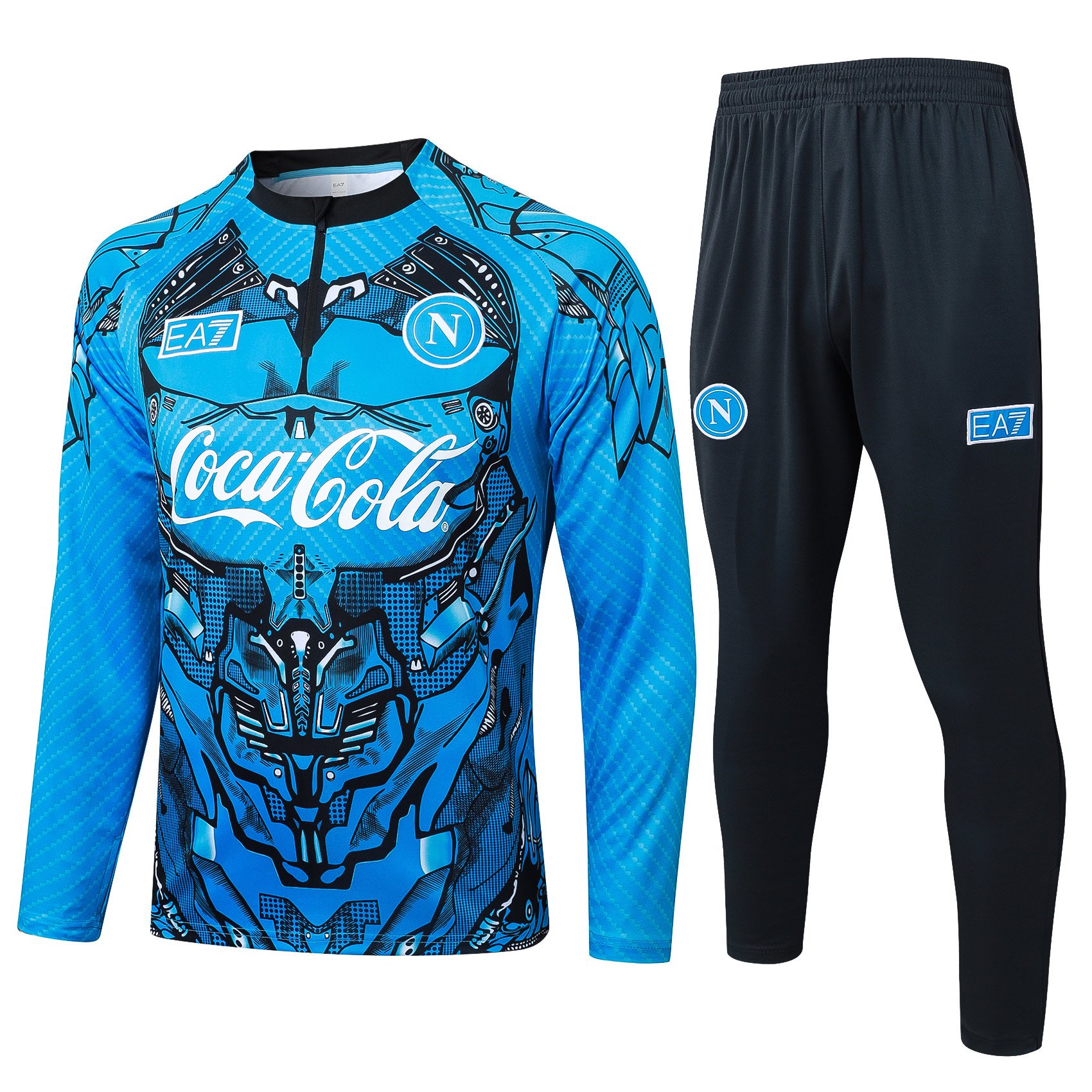SSC Napoli 2526 Half-Zip Training Tracksuit (Electric Blue)