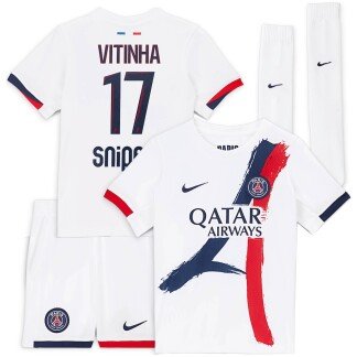 Vitinha PSG 25/26 Away Kids Kit