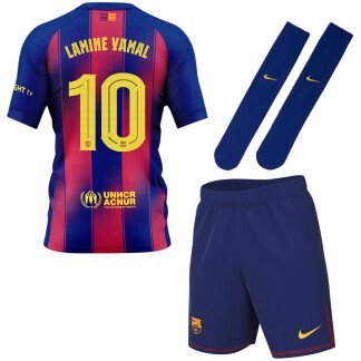 Lamine Yamal Barcelona 25/26 Home Kids Kit