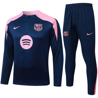 Barcelona 25/26 Half-Zip Navy & Pink Training Tracksuit