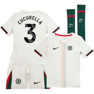 Cucurella Chelsea 25/26 Away Kids Kit