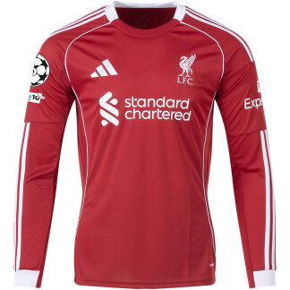Liverpool 25/26 UCL Home Long Sleeve Jersey
