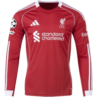 Liverpool 25/26 UCL Home Long Sleeve Jersey