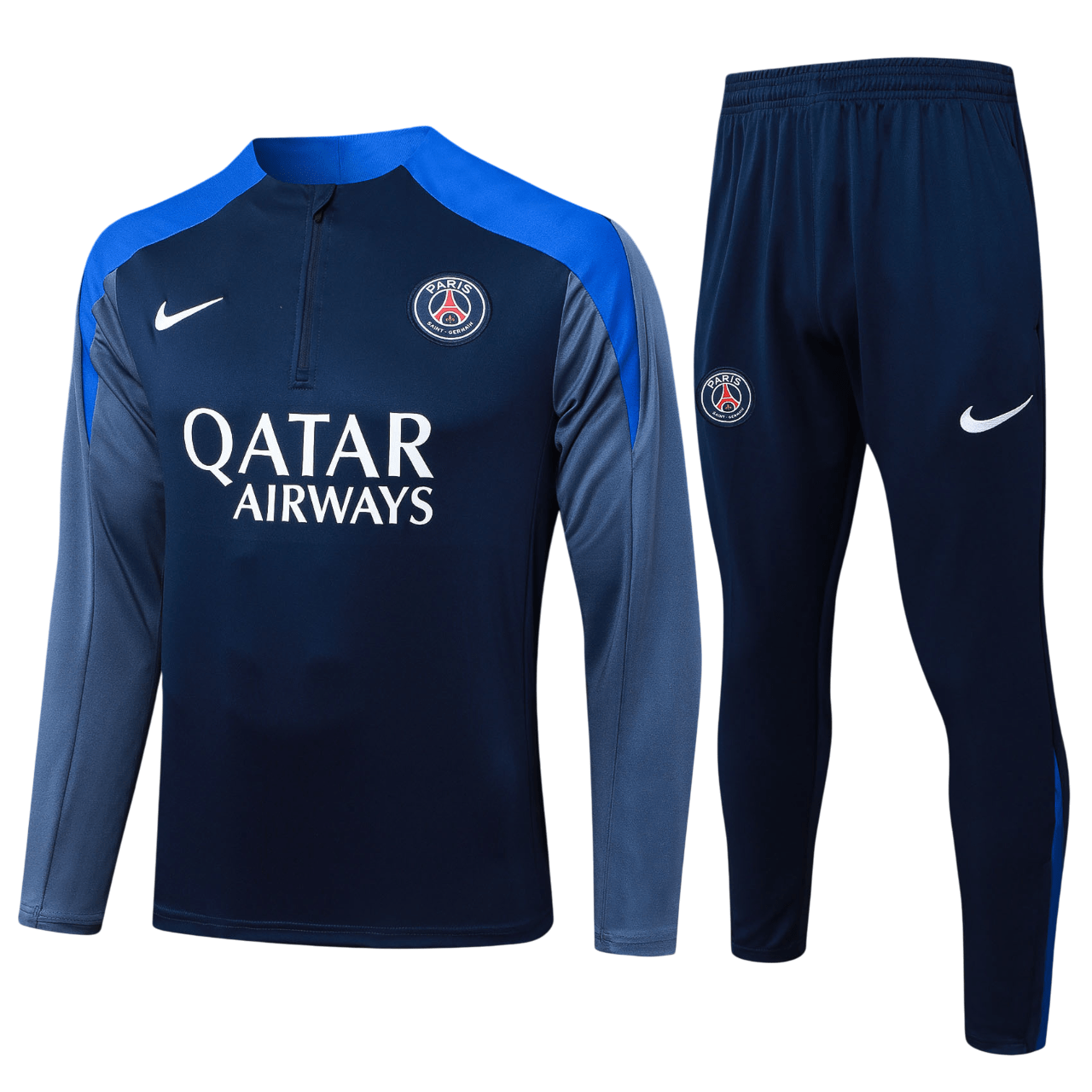PSG 2526 Blue Half-Zip Tracksuit (Kids Sizing)-