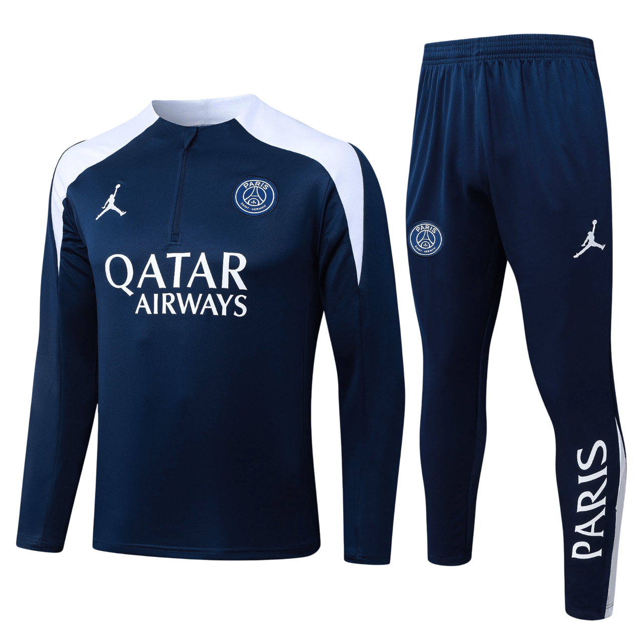 PSG 25/26 Half-Zip Navy Training Tracksuit - SoccerArmor -