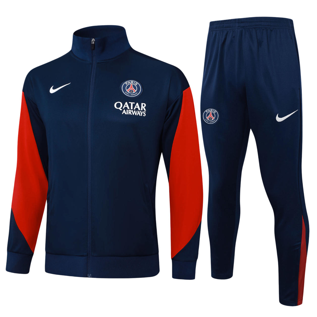 PSG 2526 Navy & Red Full-Zip Tracksuit (Kids Sizing)-