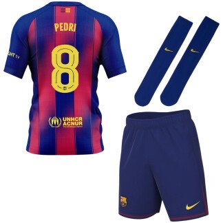 Pedri Barcelona 25/26 Home Kids Kit