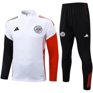 Ajax 25/26 Half-Zip White Tracksuit (Kids Sizing)