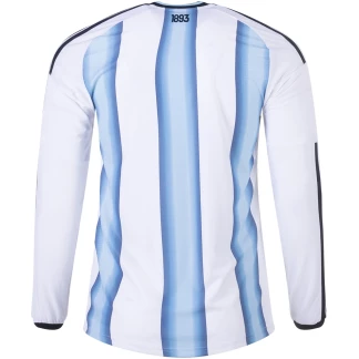 Argentina 26/27 Authentic Home Long Sleeve Jersey