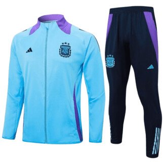 Argentina 24/25 Sky Blue/Purple Tracksuit (Kids Sizing)