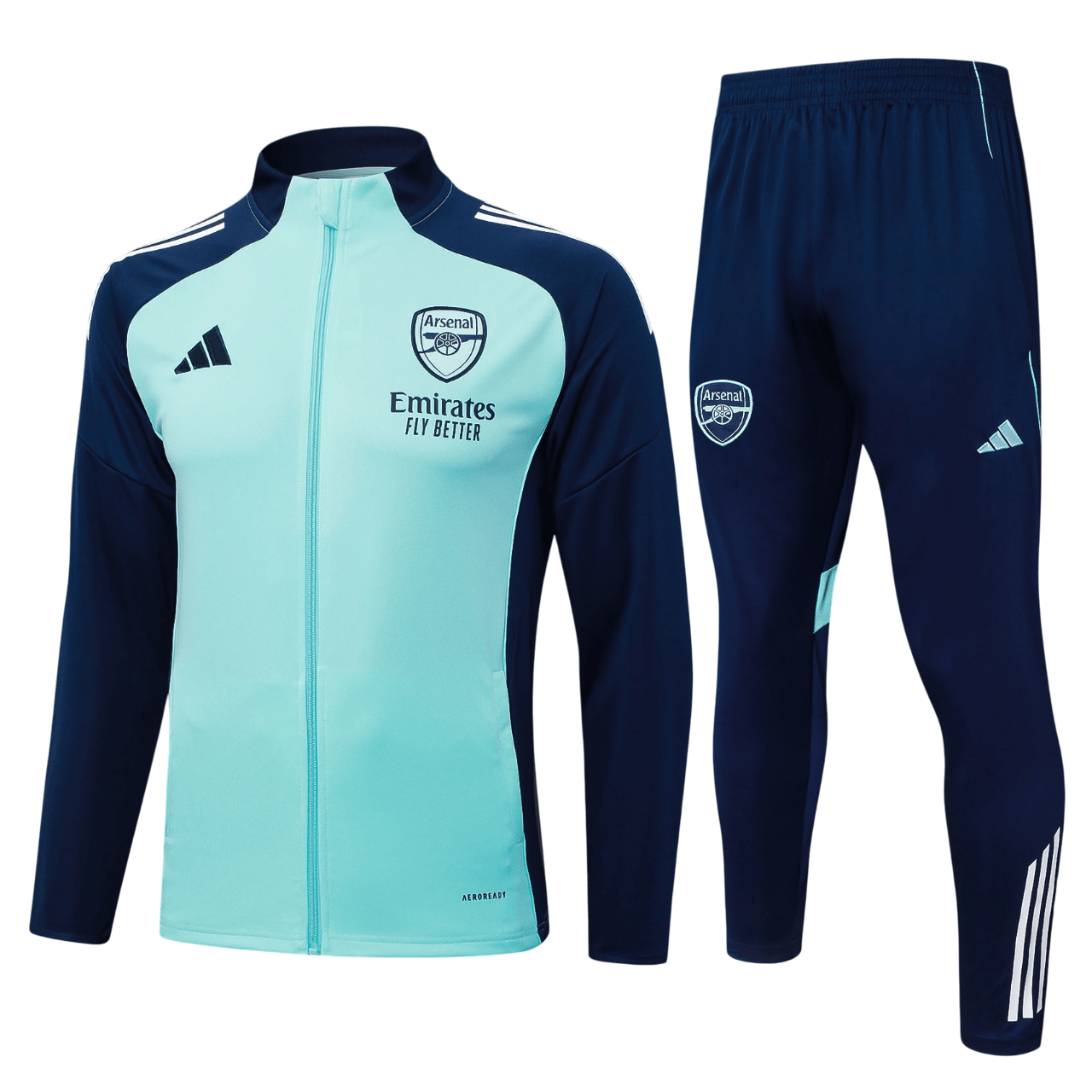Arsenal 25/26 Full-Zip Mint Green Tracksuit (Kids Sizing