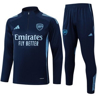 Arsenal 25/26 Half-Zip Dark Blue Tracksuit (Kids Sizing)
