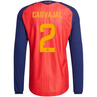 Carvajal Spain 26/27 Authentic Home Long Sleeve Jersey