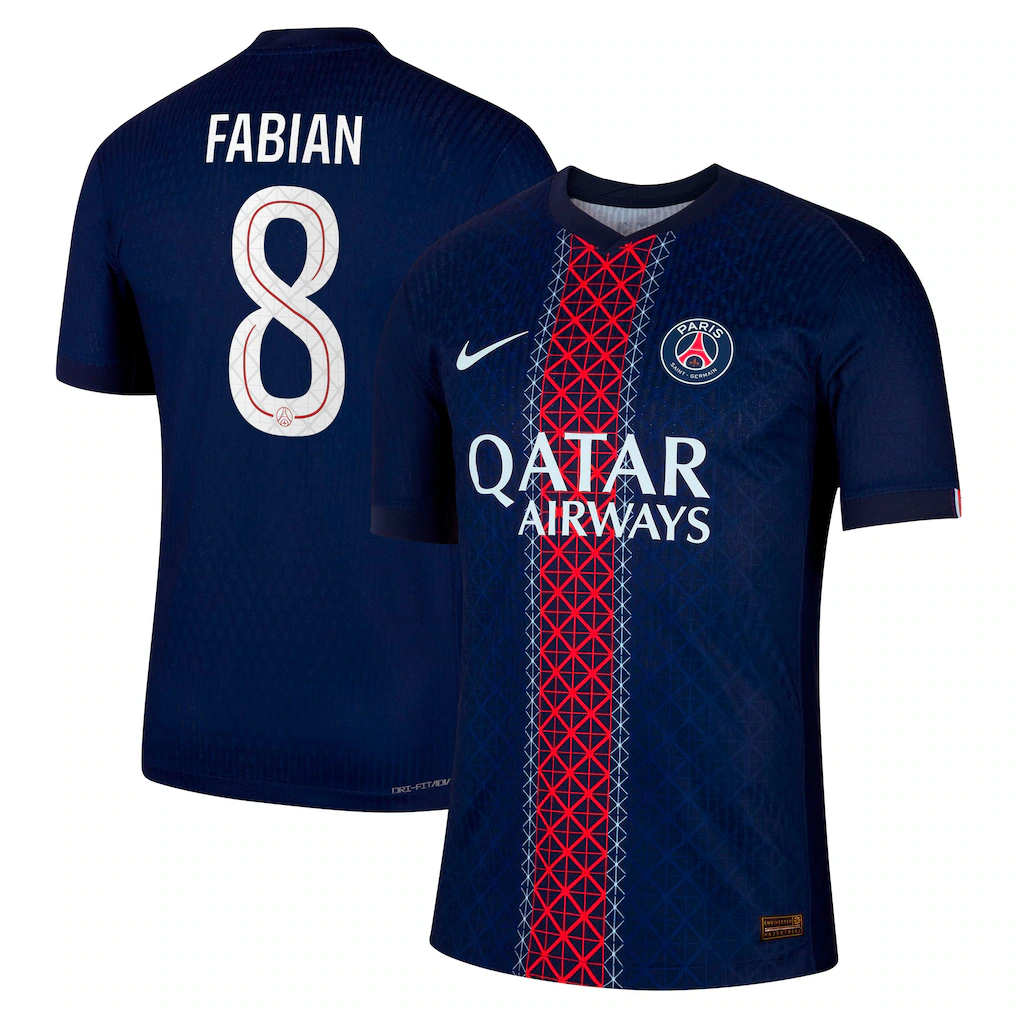 Fabian PSG 2526 Authentic Home Jersey (Cup printing)