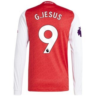 G. Jesus Arsenal 25/26 Home Long Sleeve Jersey