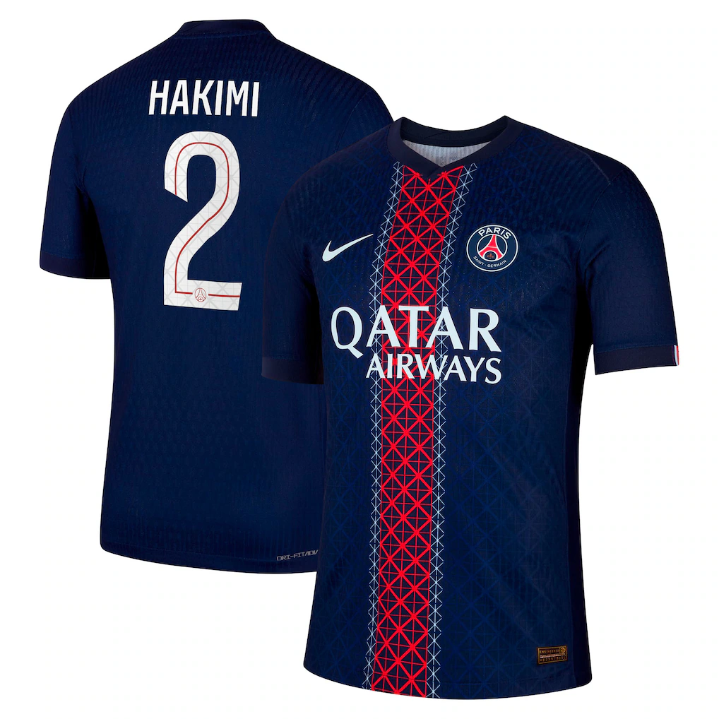 Hakimi PSG 2526 Authentic Home Jersey (Cup printing)