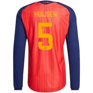 Huijsen Spain 26/27 Authentic Home Long Sleeve Jersey
