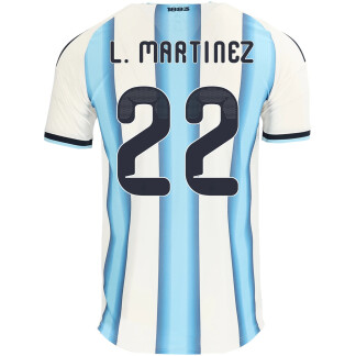 L. Martínez Argentina 26/27 Authentic Home Jersey
