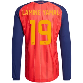 Lamine Yamal Spain 26/27 Authentic Home Long Sleeve Jersey