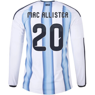 Mac Allister Argentina 26/27 Authentic Home Long Sleeve Jersey