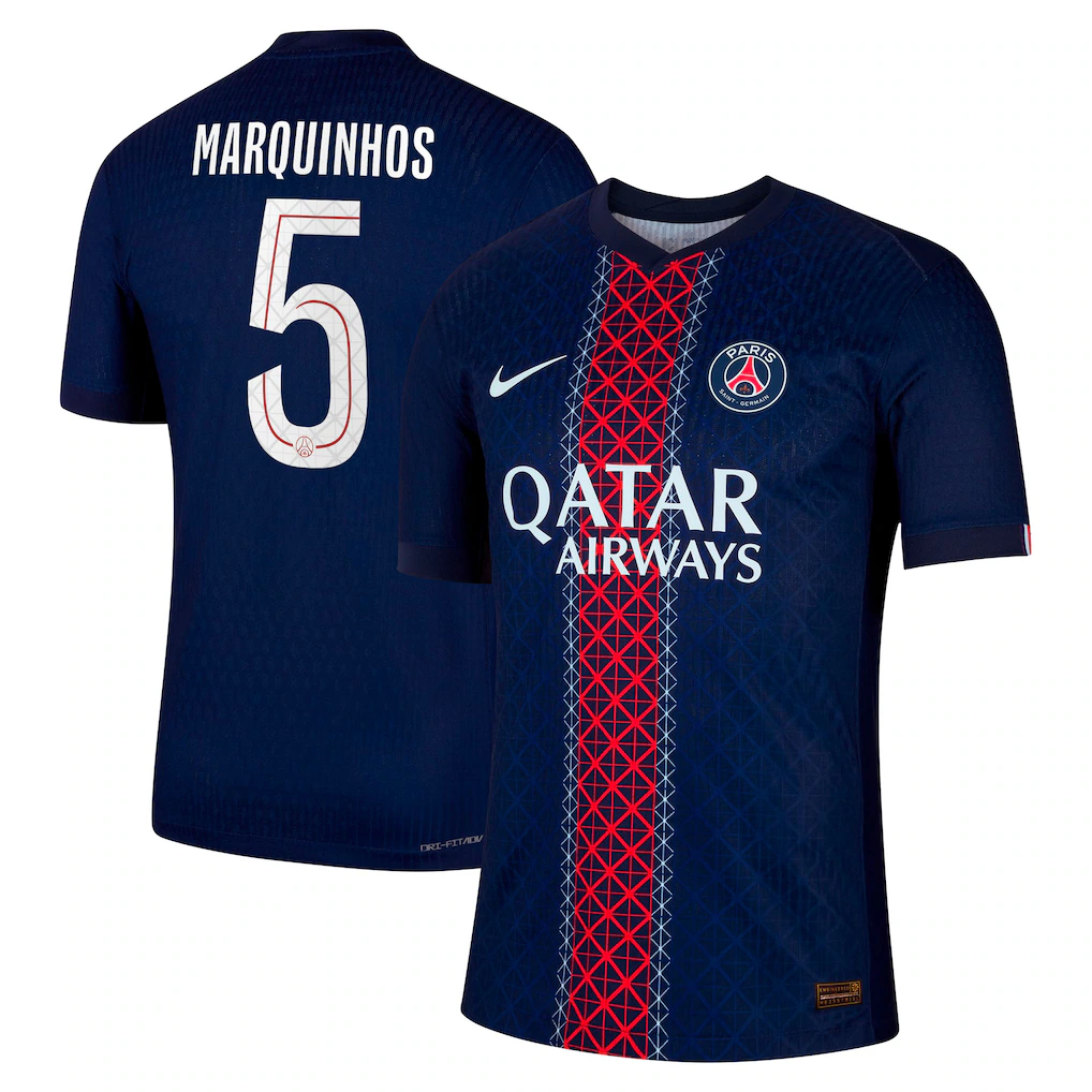 Marquinhos PSG 2526 Authentic Home Jersey (Cup printing)