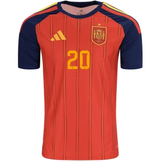 Pedri Spain 26/27 Authentic Home Jersey